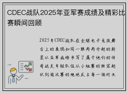 CDEC战队2025年亚军赛成绩及精彩比赛瞬间回顾